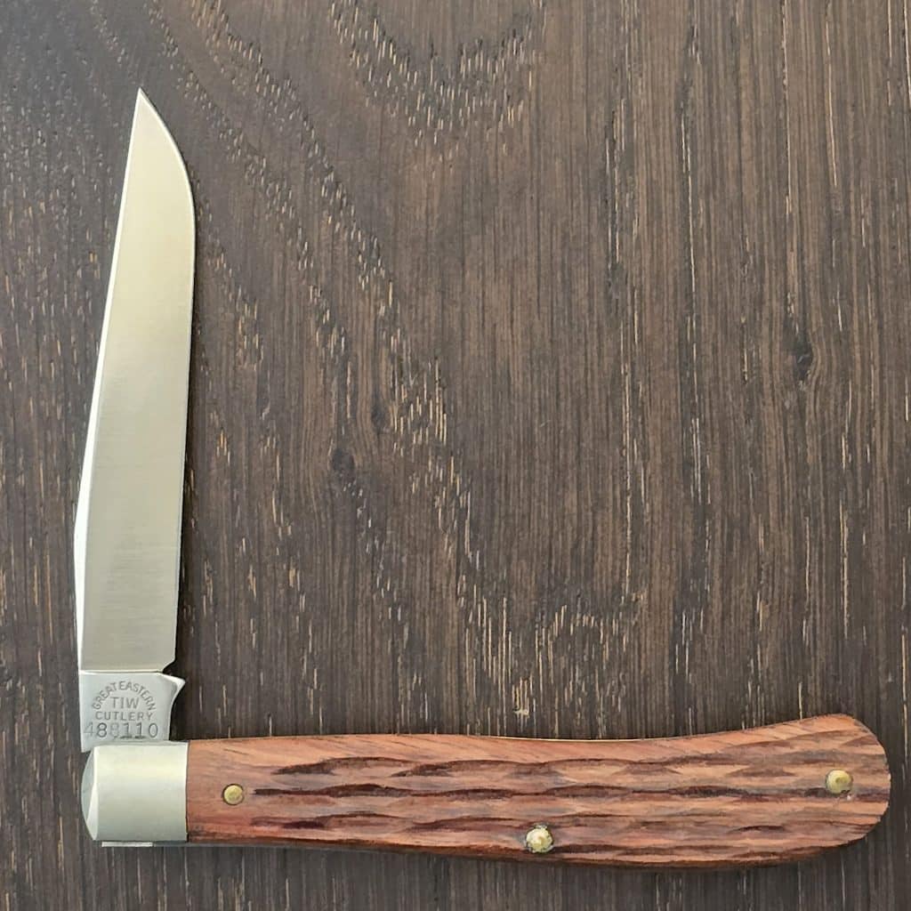 Great Eastern Cutlery #480110 Jigged Bubinga Wood Beaver Tail – gallery image 3