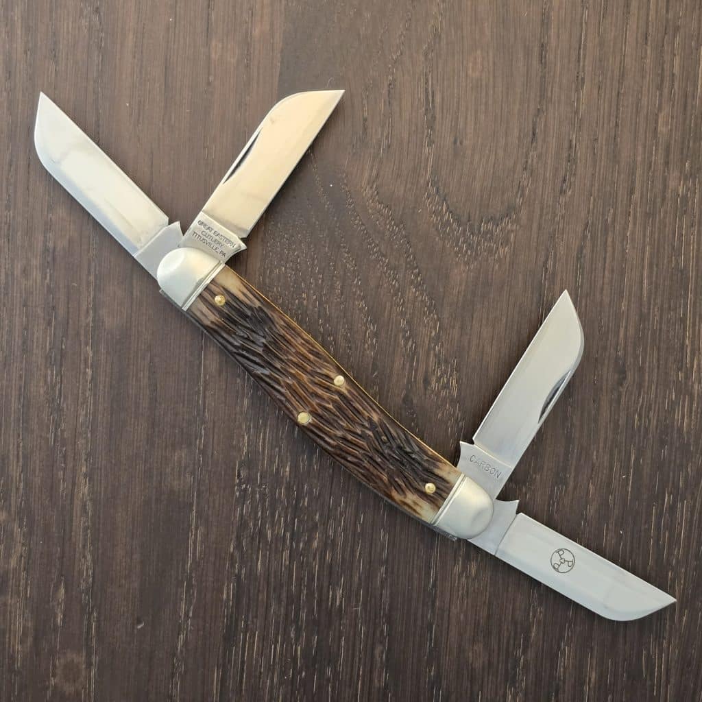 Great Eastern Cutlery #913424 Antiqued Stained Jigged Bone SFO for Frank's Classic Knives – gallery image 2