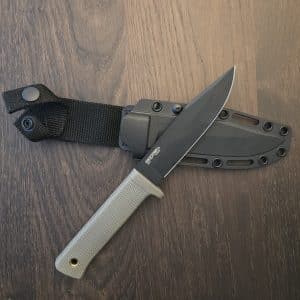 Cold SteelSRK Compact with FDE Grip and Black Blade CS-49LCKD-DEBK