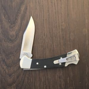 Buck 112 USA Ranger Thin in Ebony and Magnacut Blade W/ Collectors box 0112BRS20-B