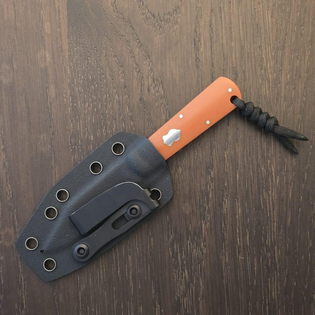 Jack Wolf FIXedc Gateway in Butterscotch Paper Micarta and 14C28N – gallery image 2