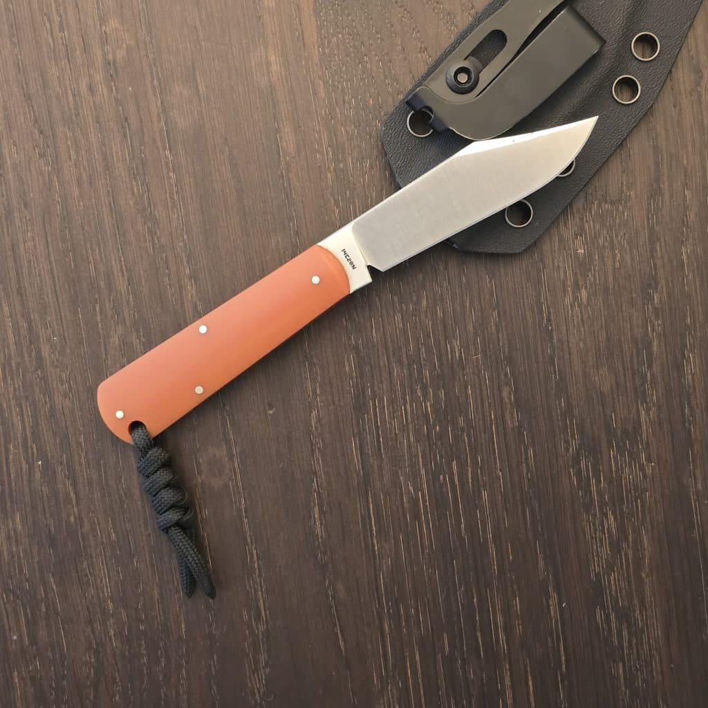Jack Wolf FIXedc Gateway in Butterscotch Paper Micarta and 14C28N – gallery image 3