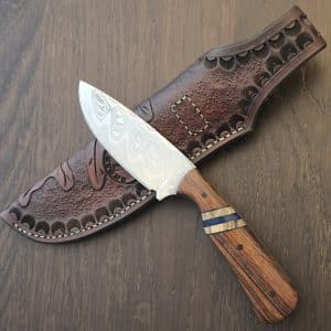 Forged By Stone Custom Damascus Fixed Blade (Copy)