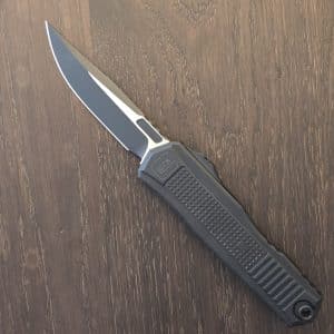 Microtech/ Glock-S/E Black Blade and Hardware Standard Black Chassis 81-1 T in M390MK and Aluminum