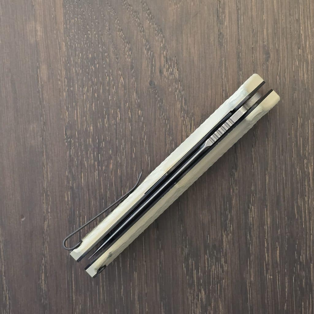 Off-Grid Knives Rapid Fire Stinger in Coyote G10 and Cryo D2 – gallery image 3