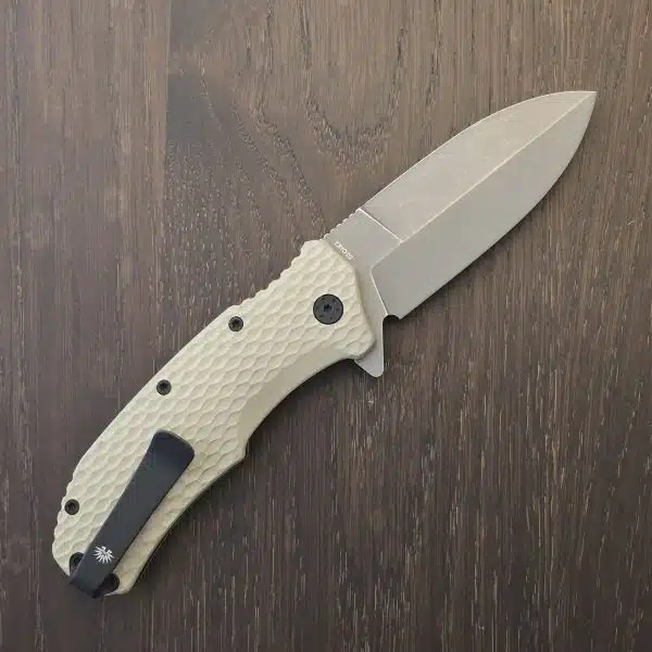 Off-Grid Knives Rapid Fire Stinger in Coyote G10 and Cryo D2 – gallery image 1