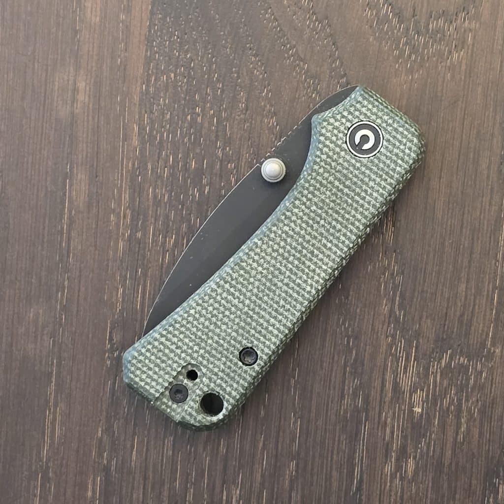 Baby Banter Pocket Knife - Green Micarta - Black Stonewash Nitro V – gallery image 4