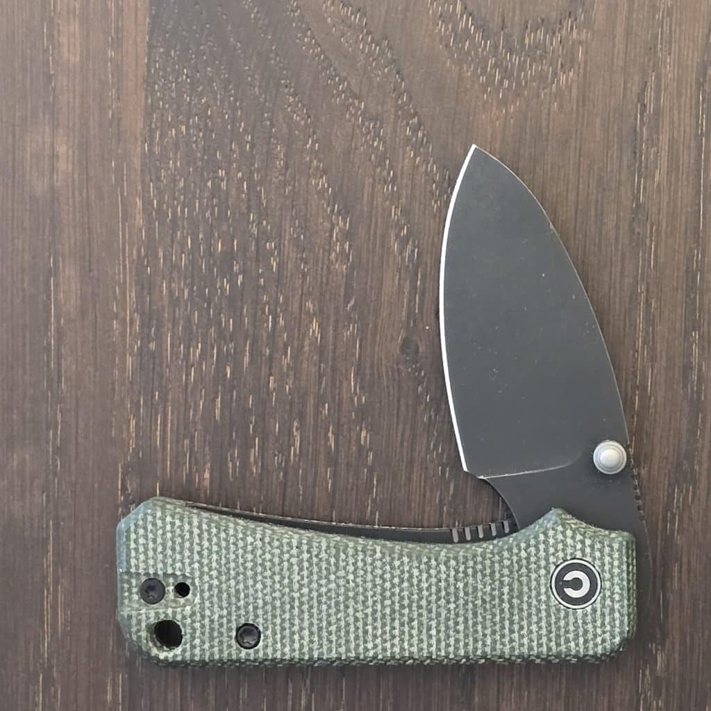 Baby Banter Pocket Knife - Green Micarta - Black Stonewash Nitro V – gallery image 2