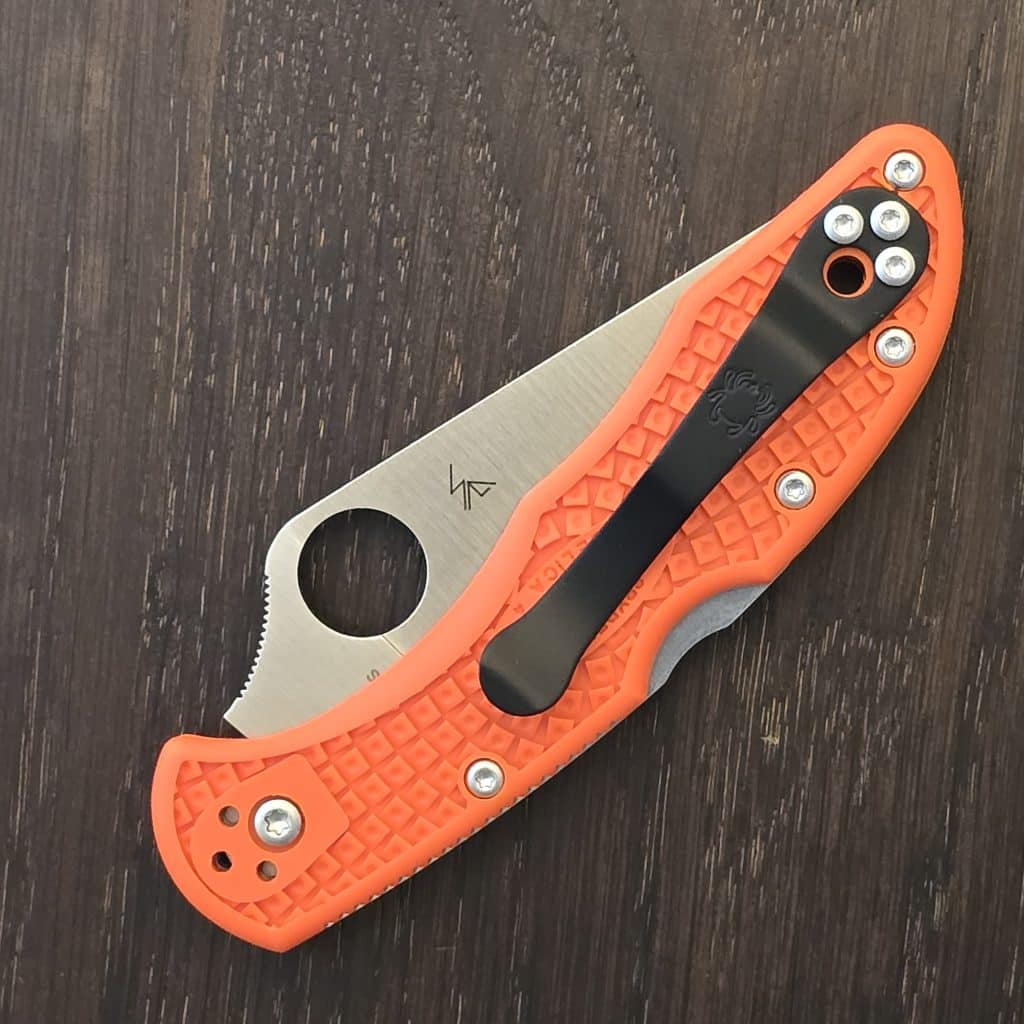 Spyderco Japan Delica in VG-10 and Orange G10 Scales – gallery image 4