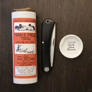 Great Eastern Cutlery #715126 Black Linen Micarta