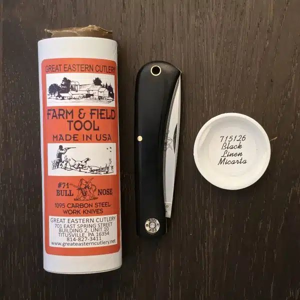 Great Eastern Cutlery #715126 Black Linen Micarta – gallery image 1