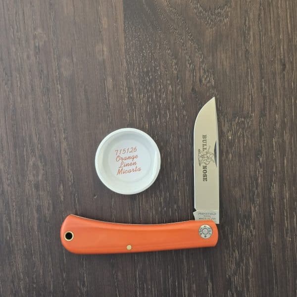 Great Eastern Cutlery #715126 Orange Linen Micarta – gallery image 1