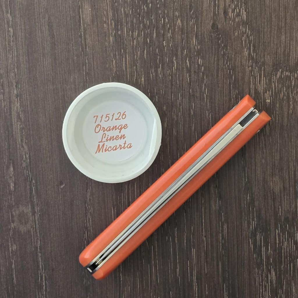 Great Eastern Cutlery #715126 Orange Linen Micarta – gallery image 2
