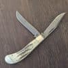 Case XX USA Saddlehorn TBV6210 DAM in Bose Vintage Bone and Damascus No 77465