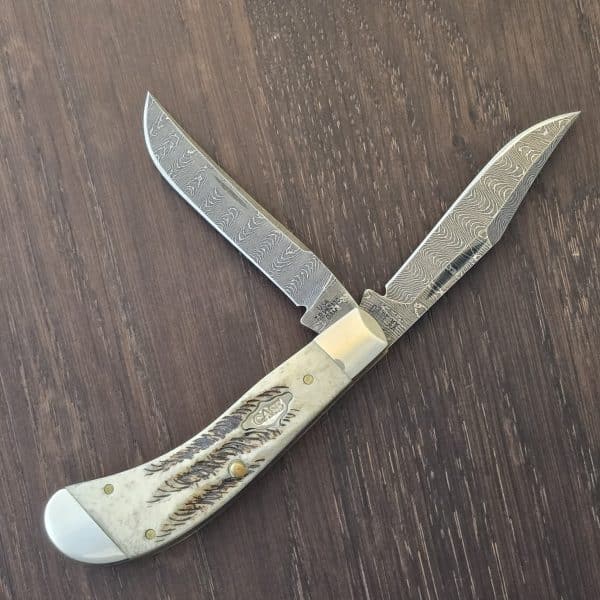 Case XX USA Saddlehorn TBV6210 DAM in Bose Vintage Bone and Damascus No 77465 – gallery image 1